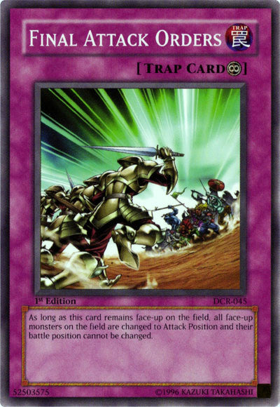 Final Attack Orders [DCR-045] Common | Amazing Games TCG