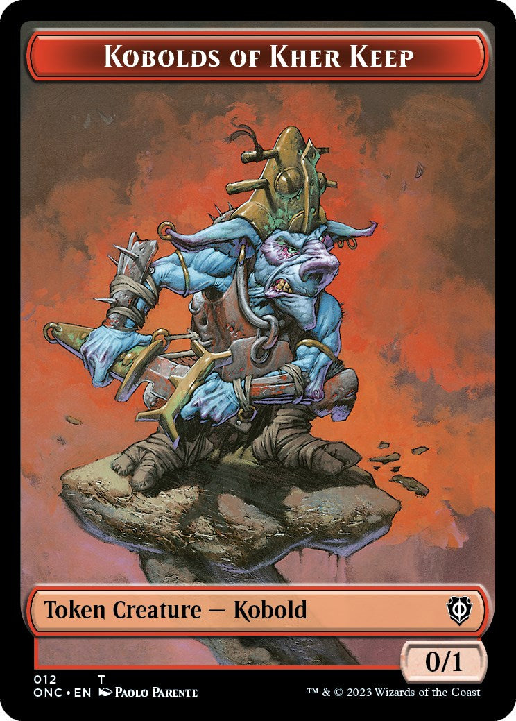 Kobolds of Kher Keep // Dragon Double-Sided Token [Phyrexia: All Will Be One Commander Tokens] | Amazing Games TCG