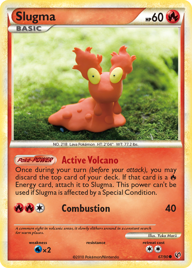 Slugma (67/90) [HeartGold & SoulSilver: Undaunted] | Amazing Games TCG