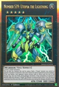 Number S39: Utopia the Lightning [MAGO-EN034] Gold Rare | Amazing Games TCG