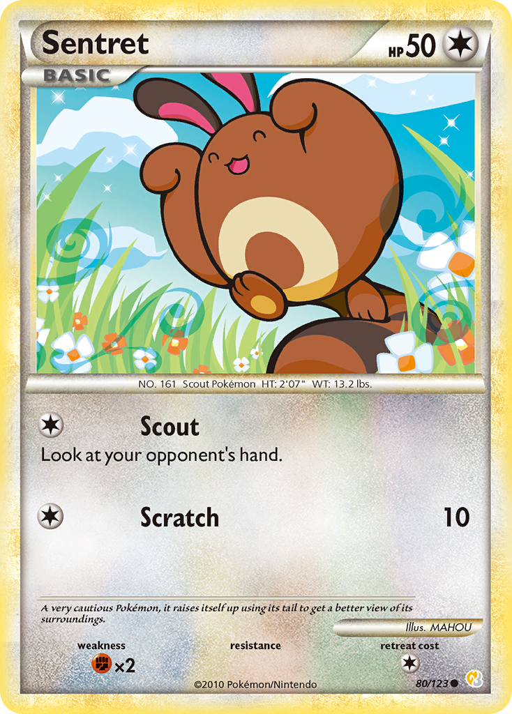 Sentret (80/123) [HeartGold & SoulSilver: Base Set] | Amazing Games TCG