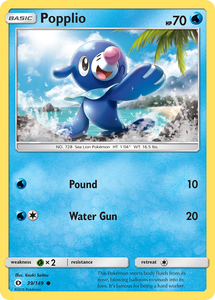 Popplio (39/149) [Sun & Moon: Base Set] | Amazing Games TCG