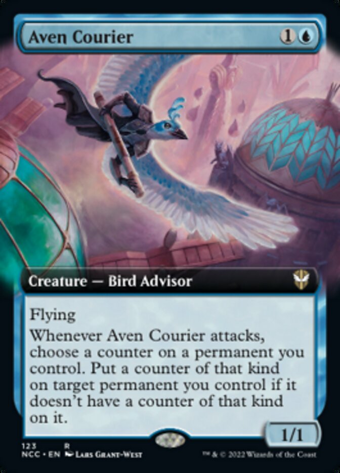 Aven Courier (Extended Art) [Streets of New Capenna Commander] | Amazing Games TCG