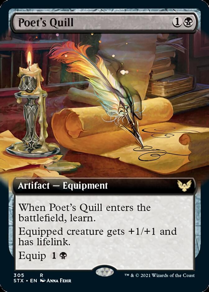 Poet's Quill (Extended) [Strixhaven: School of Mages] | Amazing Games TCG