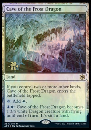 Cave of the Frost Dragon [Dungeons & Dragons: Adventures in the Forgotten Realms Prerelease Promos] | Amazing Games TCG