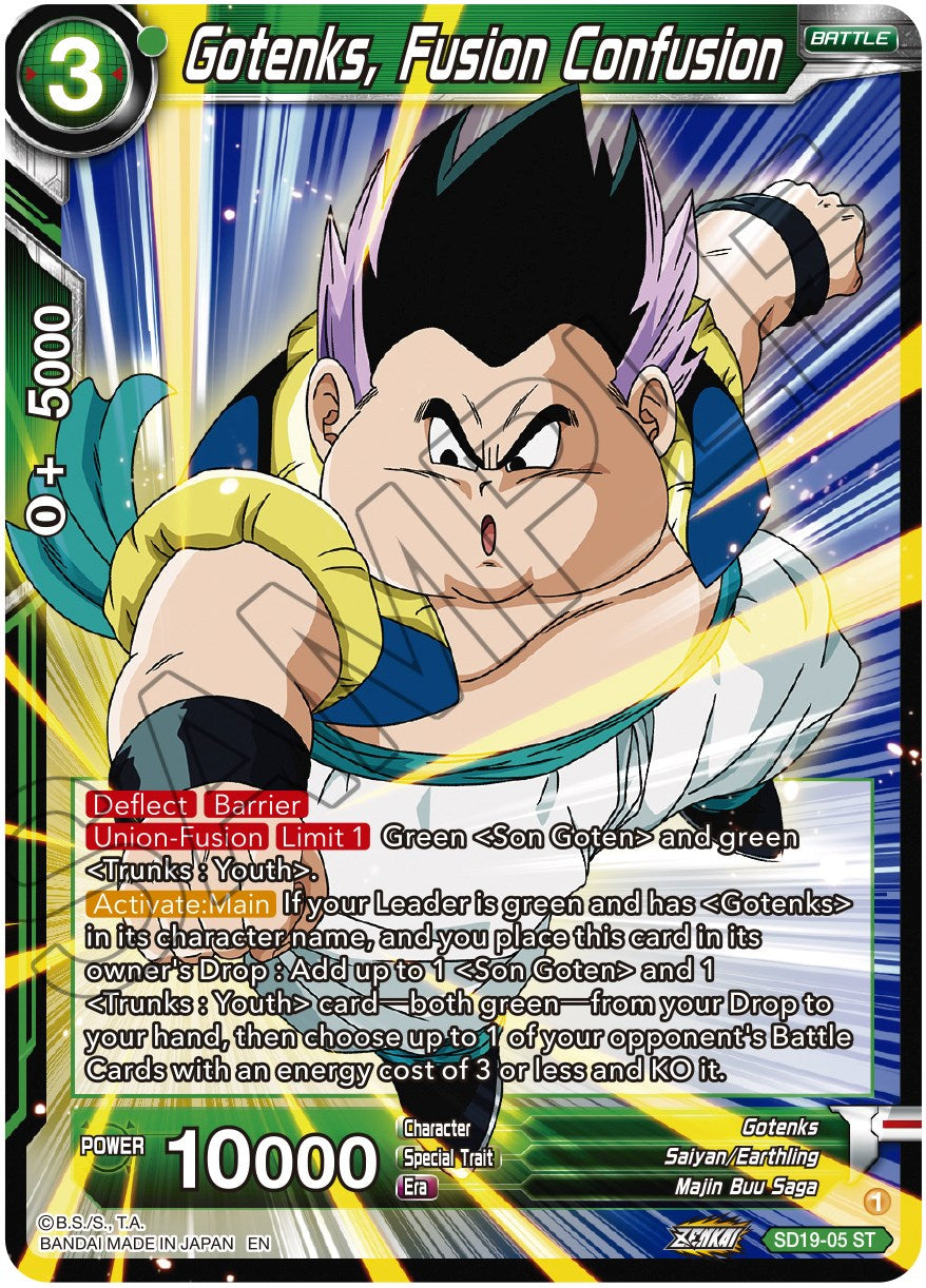 Gotenks, Fusion Confusion (SD19-05) [Dawn of the Z-Legends] | Amazing Games TCG