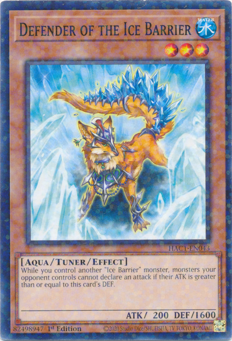 Defender of the Ice Barrier (Duel Terminal) [HAC1-EN043] Common | Amazing Games TCG