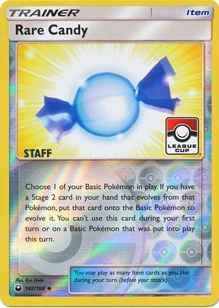 Rare Candy (142/168) (League Promo Staff) [Sun & Moon: Celestial Storm] | Amazing Games TCG