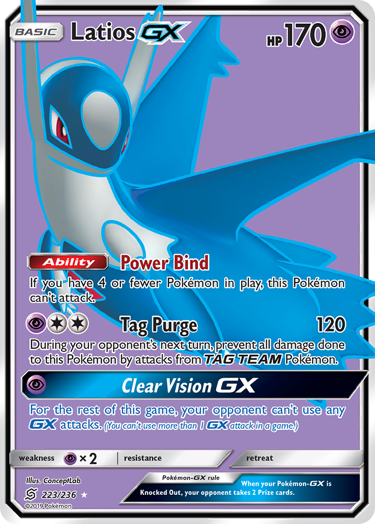 Latios GX (223/236) [Sun & Moon: Unified Minds] | Amazing Games TCG