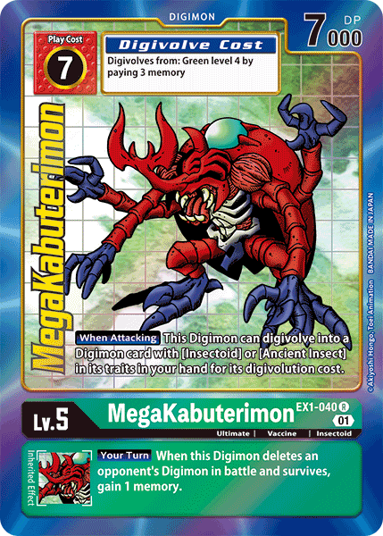 MegaKabuterimon [EX1-040] (Alternate Art) [Classic Collection] | Amazing Games TCG