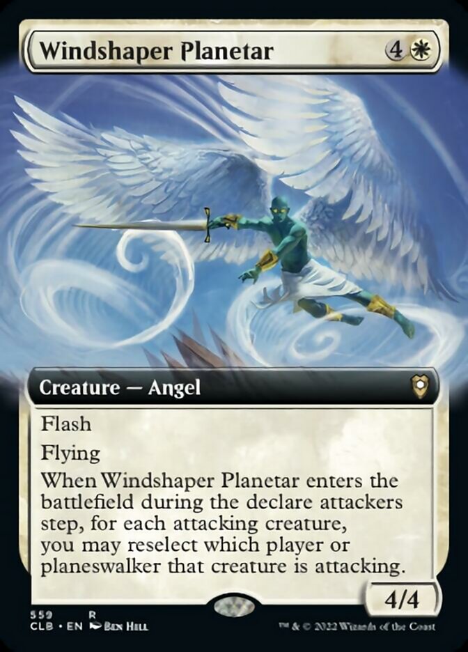 Windshaper Planetar (Extended Art) [Commander Legends: Battle for Baldur's Gate] | Amazing Games TCG