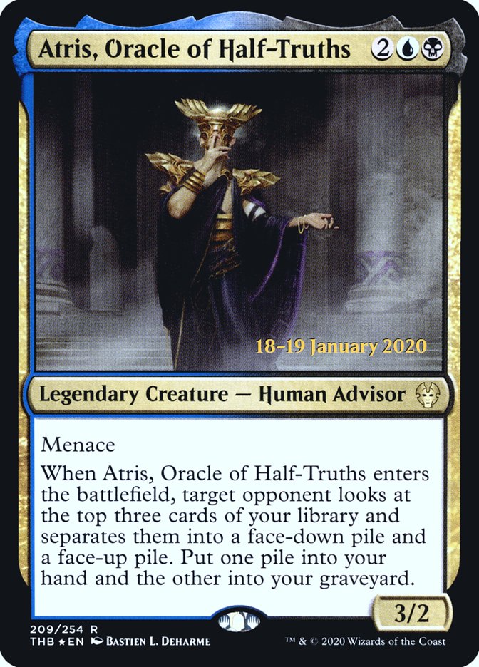 Atris, Oracle of Half-Truths [Theros Beyond Death Prerelease Promos] | Amazing Games TCG