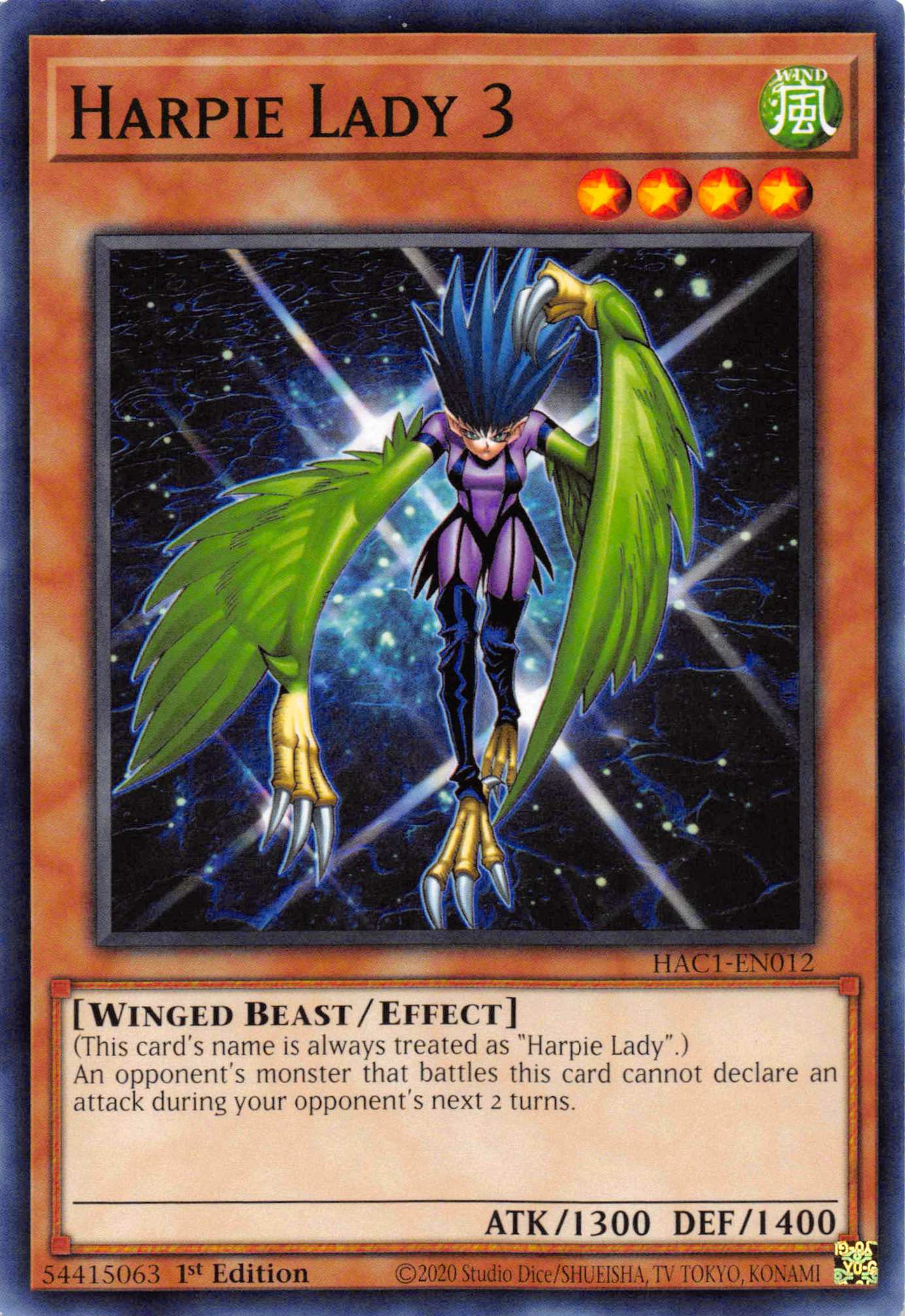 Harpie Lady 3 [HAC1-EN012] Common | Amazing Games TCG