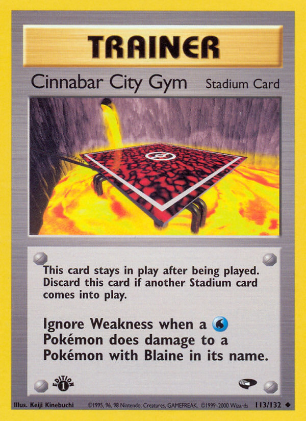 Cinnabar City Gym (113/132) [Gym Challenge 1st Edition] | Amazing Games TCG