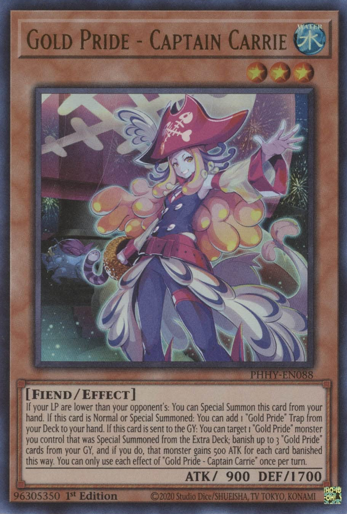 Gold Pride - Captain Carrie [PHHY-EN088] Ultra Rare | Amazing Games TCG