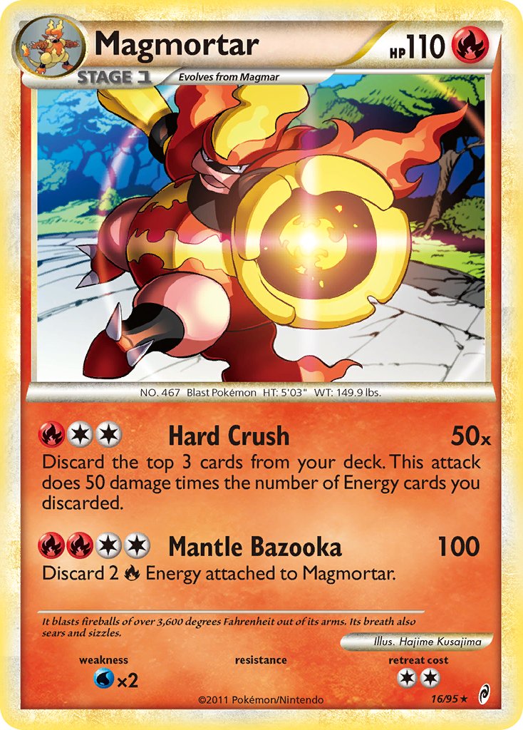 Magmortar (16/95) (Theme Deck Exclusive) [HeartGold & SoulSilver: Call of Legends] | Amazing Games TCG