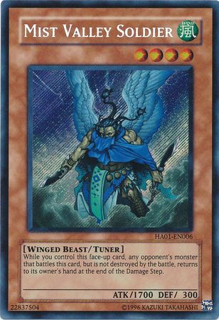 Mist Valley Soldier [HA01-EN006] Secret Rare | Amazing Games TCG