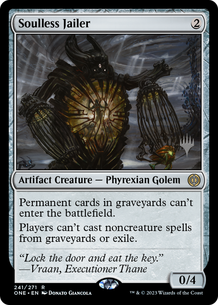 Soulless Jailer (Promo Pack) [Phyrexia: All Will Be One Promos] | Amazing Games TCG