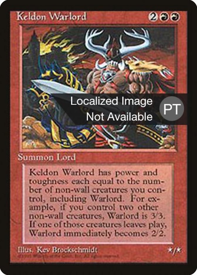 Keldon Warlord [Fourth Edition (Foreign Black Border)] | Amazing Games TCG