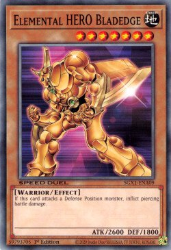 Elemental HERO Bladedge [SGX1-ENA09] Common | Amazing Games TCG