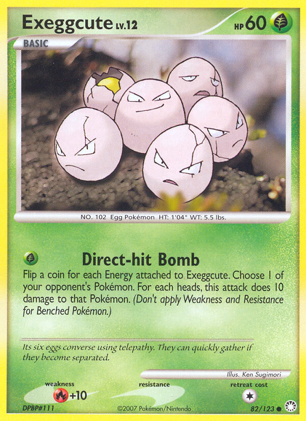 Exeggcute (82/123) [Diamond & Pearl: Mysterious Treasures] | Amazing Games TCG