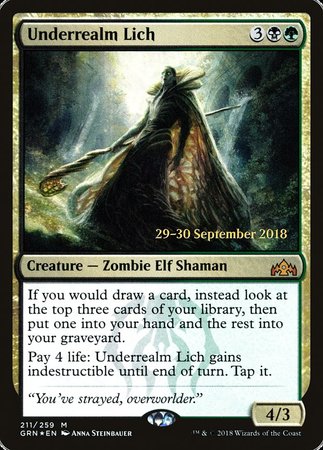 Underrealm Lich [Guilds of Ravnica Promos] | Amazing Games TCG