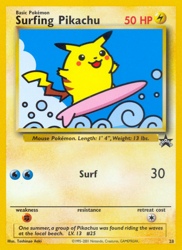 Surfing Pikachu (28) [Wizards of the Coast: Black Star Promos] | Amazing Games TCG