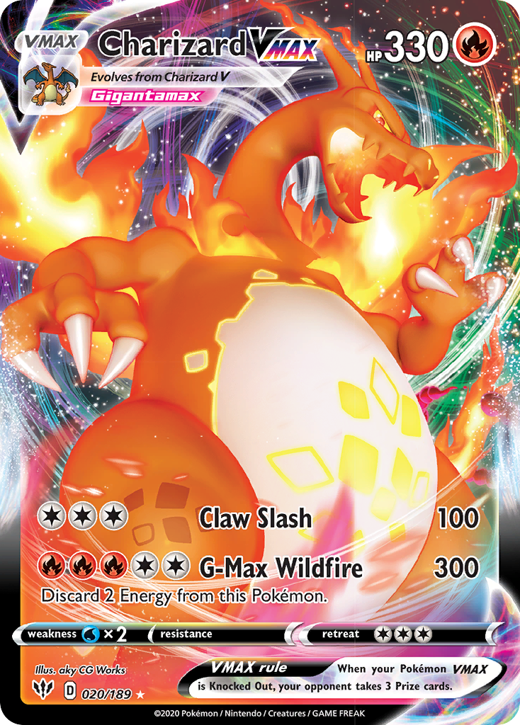 Charizard VMAX (020/189) [Sword & Shield: Darkness Ablaze] | Amazing Games TCG