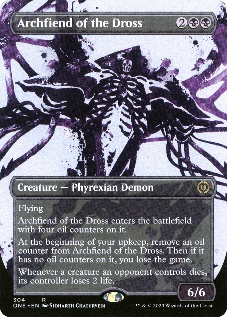 Archfiend of the Dross (Borderless Ichor) [Phyrexia: All Will Be One] | Amazing Games TCG