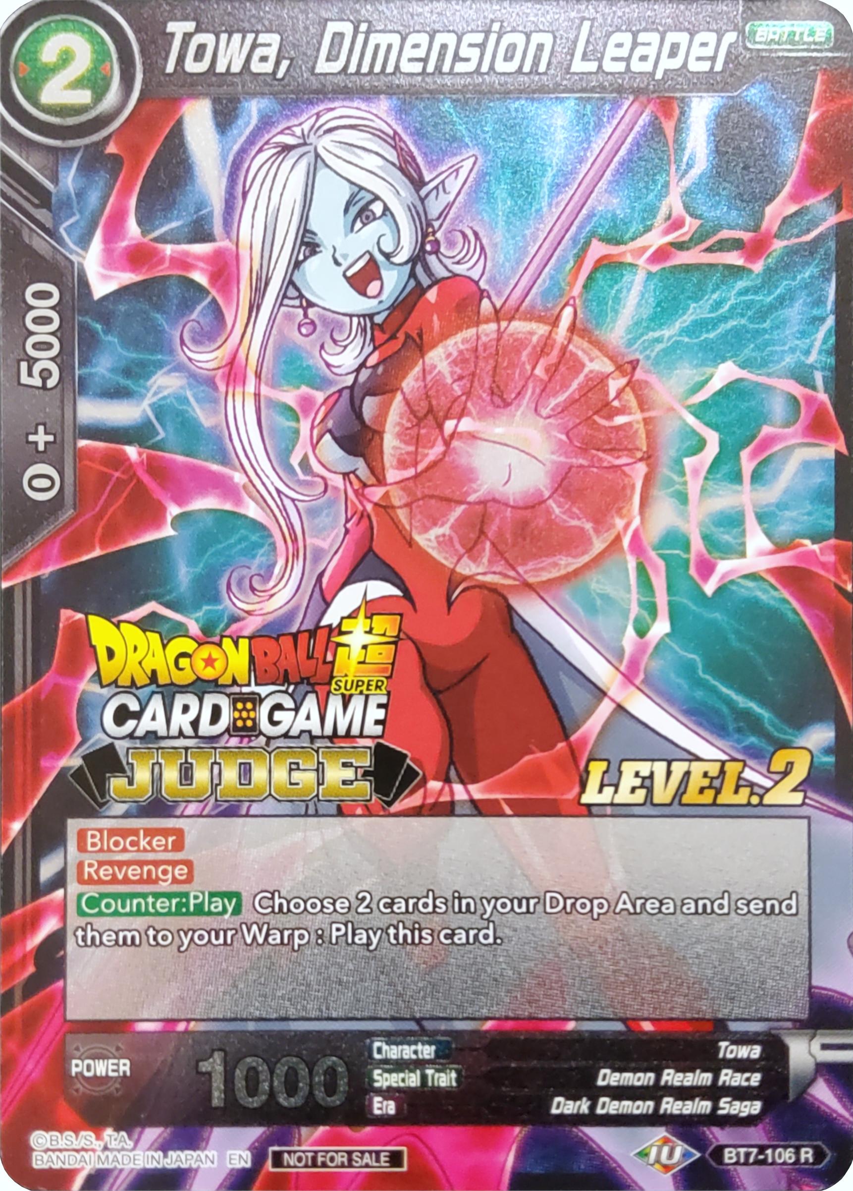 Towa, Dimension Leaper (Level 2) (BT7-106) [Judge Promotion Cards] | Amazing Games TCG
