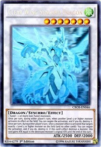 Clear Wing Synchro Dragon (Ghost Rare) [Crossed Souls] [CROS-EN046] | Amazing Games TCG