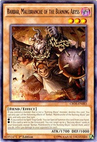 Barbar, Malebranche of the Burning Abyss [Crossed Souls] [CROS-EN083] | Amazing Games TCG