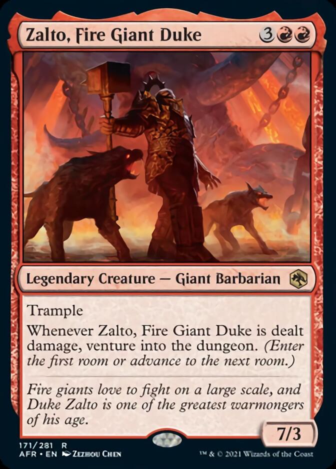 Zalto, Fire Giant Duke [Dungeons & Dragons: Adventures in the Forgotten Realms] | Amazing Games TCG