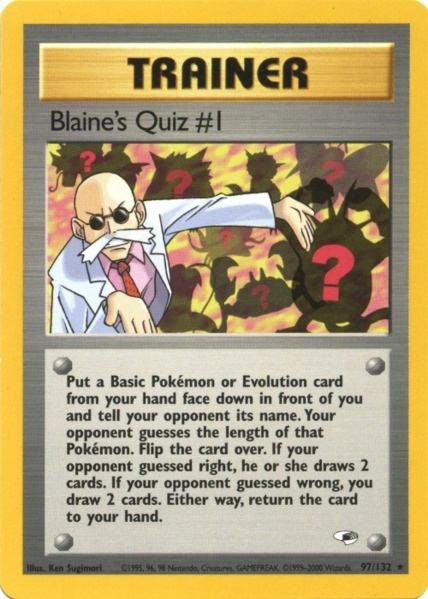 Blaine's Quiz #1 (97/132) [Gym Heroes Unlimited] | Amazing Games TCG