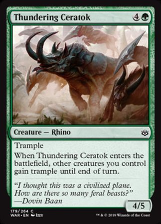 Thundering Ceratok [War of the Spark] | Amazing Games TCG