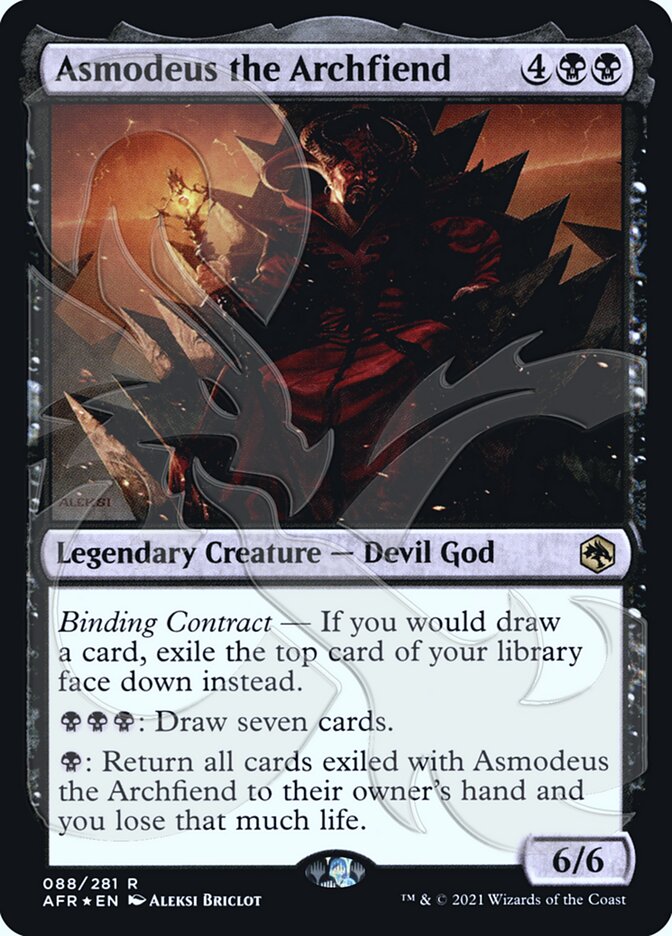 Asmodeus the Archfiend (Ampersand Promo) [Dungeons & Dragons: Adventures in the Forgotten Realms Promos] | Amazing Games TCG