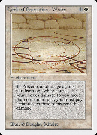 Circle of Protection: White [Unlimited Edition] | Amazing Games TCG