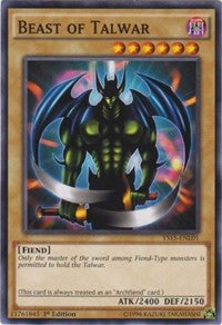 Beast of Talwar [Starter Deck: Dark Legion] [YS15-ENL01] | Amazing Games TCG