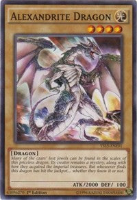 Alexandrite Dragon [Starter Deck: Saber Force] [YS15-ENF01] | Amazing Games TCG