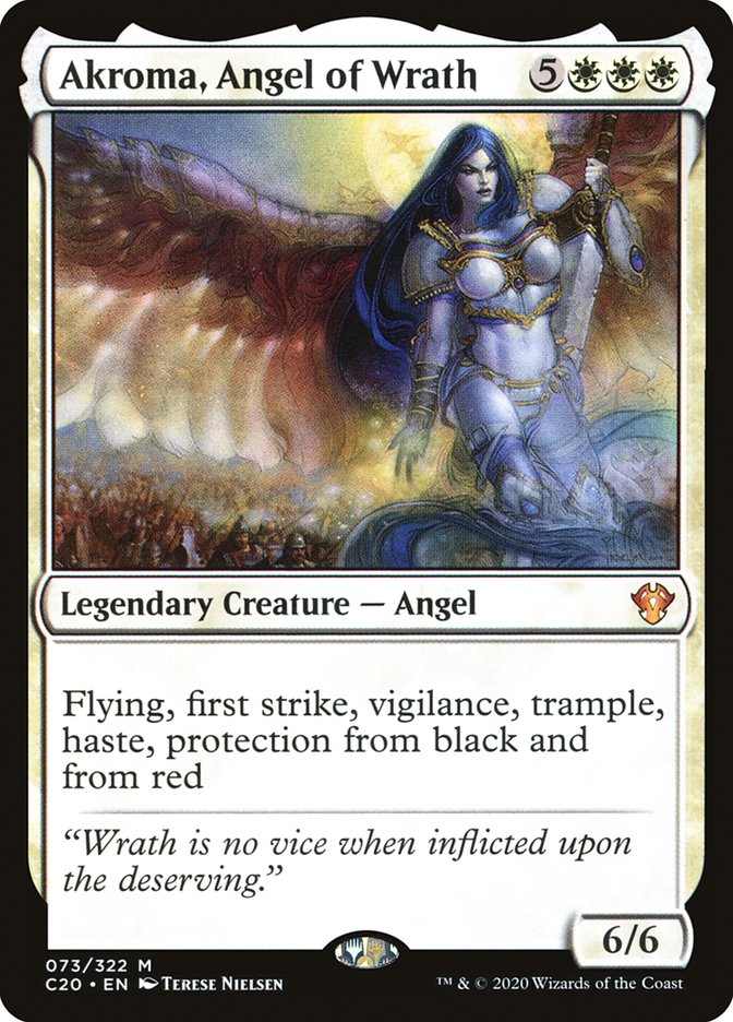 Akroma, Angel of Wrath [Commander 2020] | Amazing Games TCG