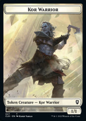Kor Warrior // Treasure Double-sided Token [Commander Legends: Battle for Baldur's Gate Tokens] | Amazing Games TCG
