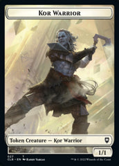 Kor Warrior // Shapeshifter (023) Double-sided Token [Commander Legends: Battle for Baldur's Gate Tokens] | Amazing Games TCG