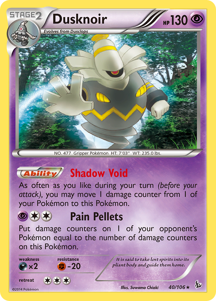 Dusknoir (40/106) [XY: Flashfire] | Amazing Games TCG