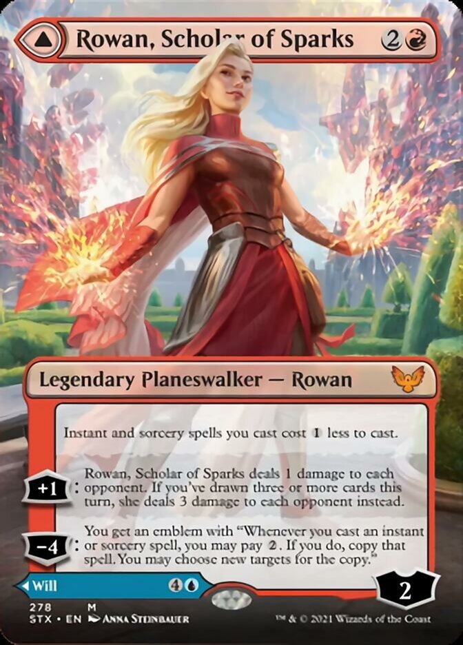 Rowan, Scholar of Sparks // Will, Scholar of Frost (Extended) [Strixhaven: School of Mages] | Amazing Games TCG