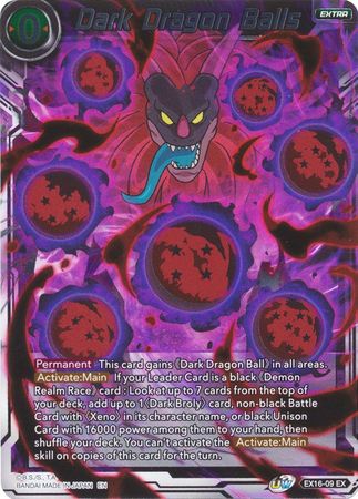 Dark Dragon Balls (EX16-09) [Ultimate Deck] | Amazing Games TCG