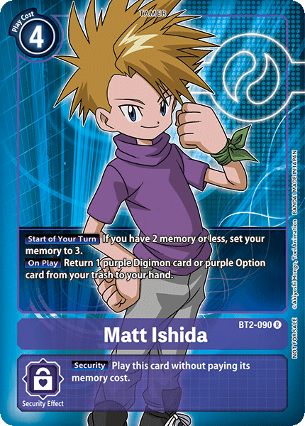 Matt Ishida [BT2-090] (Buy-A-Box Promo) [Release Special Booster Ver.1.0 Promos] | Amazing Games TCG