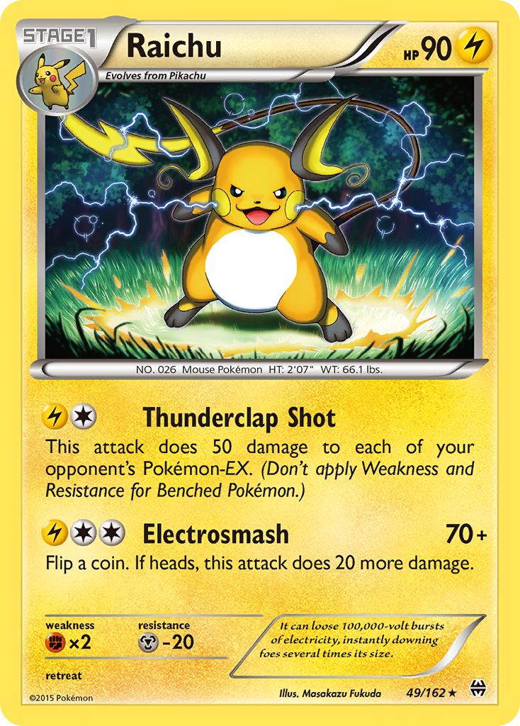 Raichu (49/162) [XY: BREAKthrough] | Amazing Games TCG