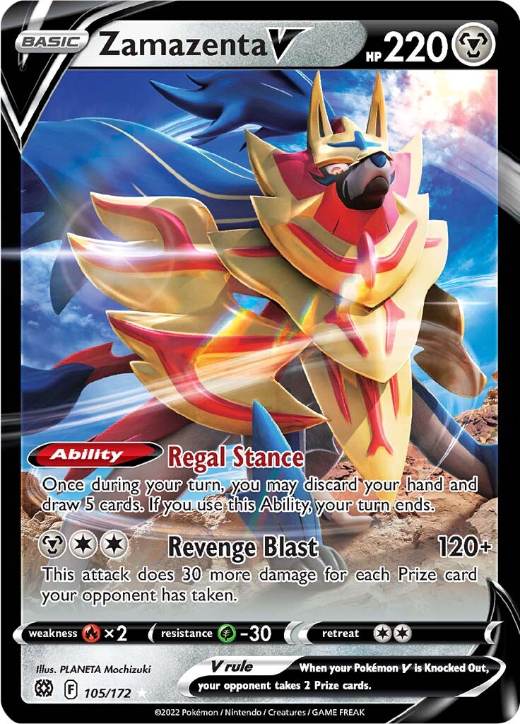 Zamazenta V (105/172) [Sword & Shield: Brilliant Stars] | Amazing Games TCG