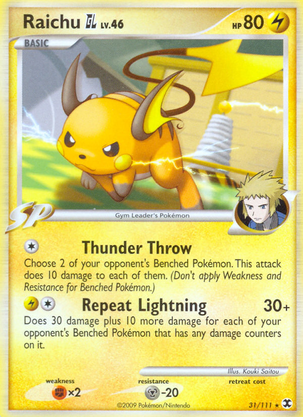 Raichu GL (31/111) [Platinum: Rising Rivals] | Amazing Games TCG