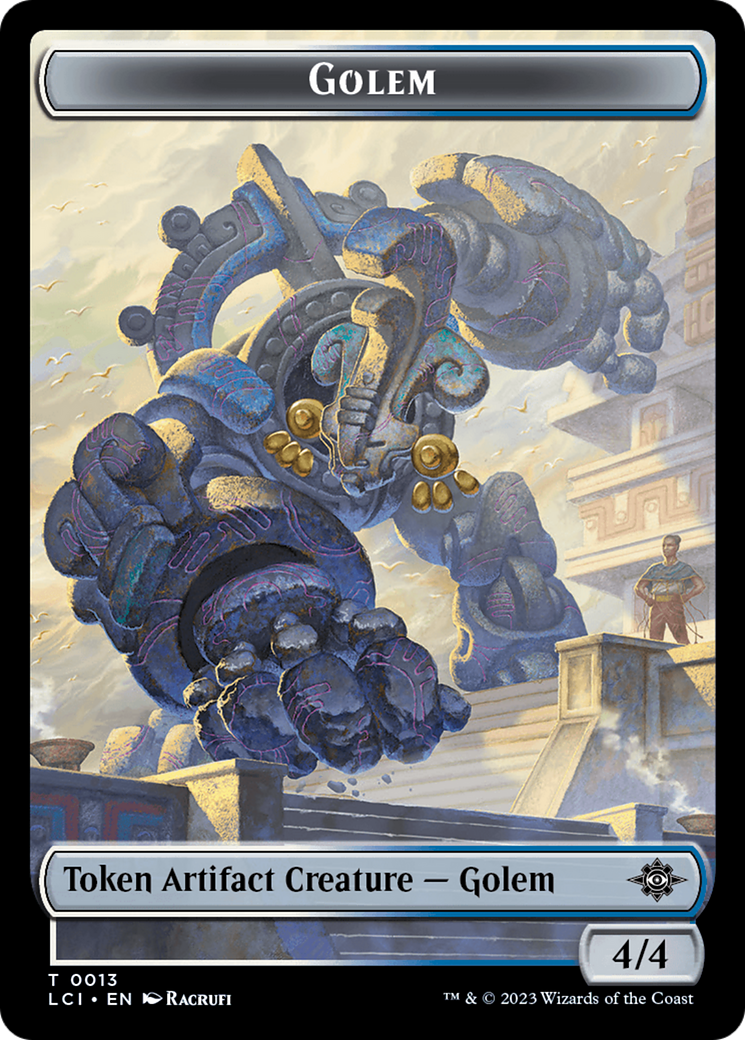 Treasure (0002) // Golem Double-Sided Token [Jurassic World Collection Tokens] | Amazing Games TCG